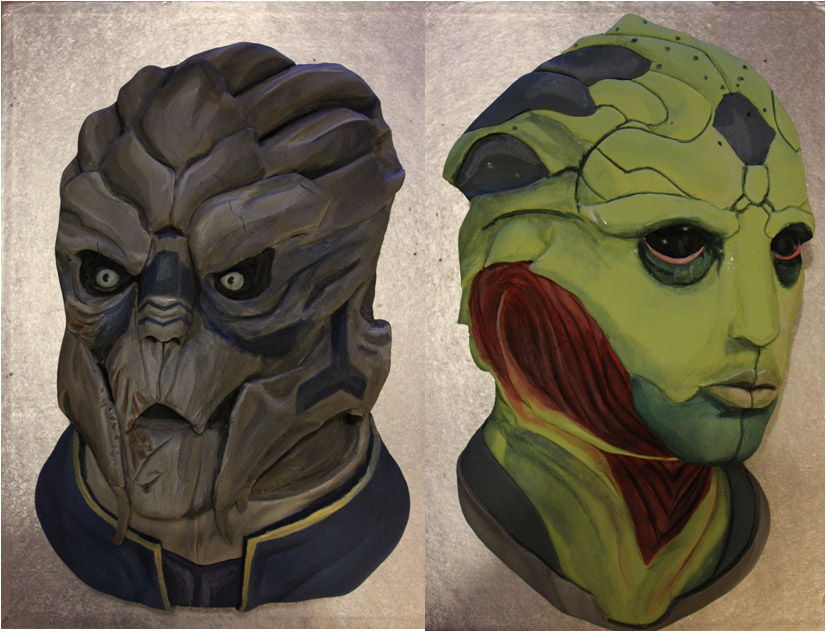 Garrus and Thane Cakes