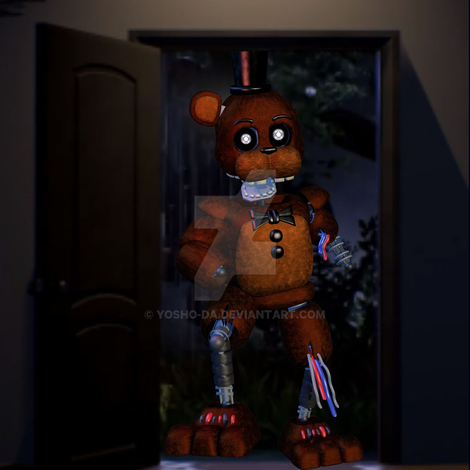 Ignited Collection Renders Ignited Freddy Render because of how popular he is by Yosho-DA on ...