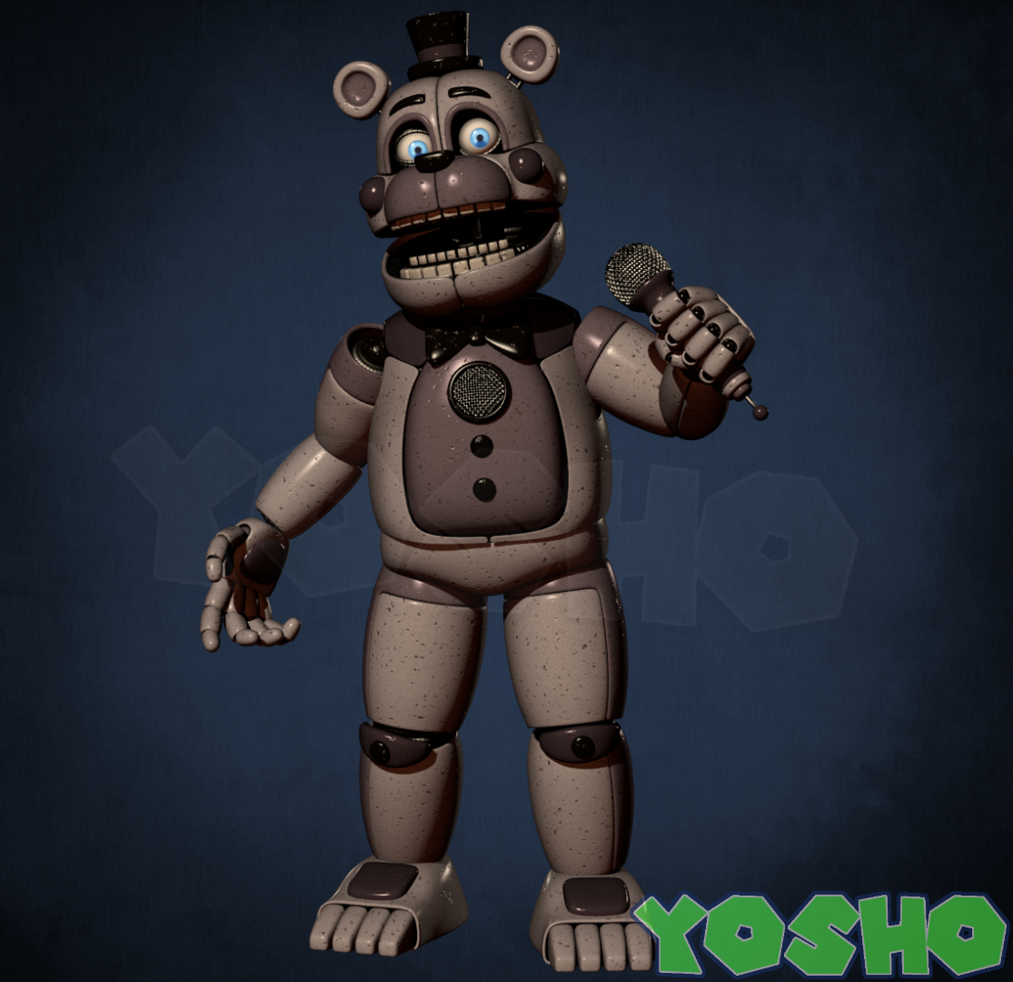 An idea on how we can use Funtime Freddy's height to get the height of all the animatronics. - Imgur