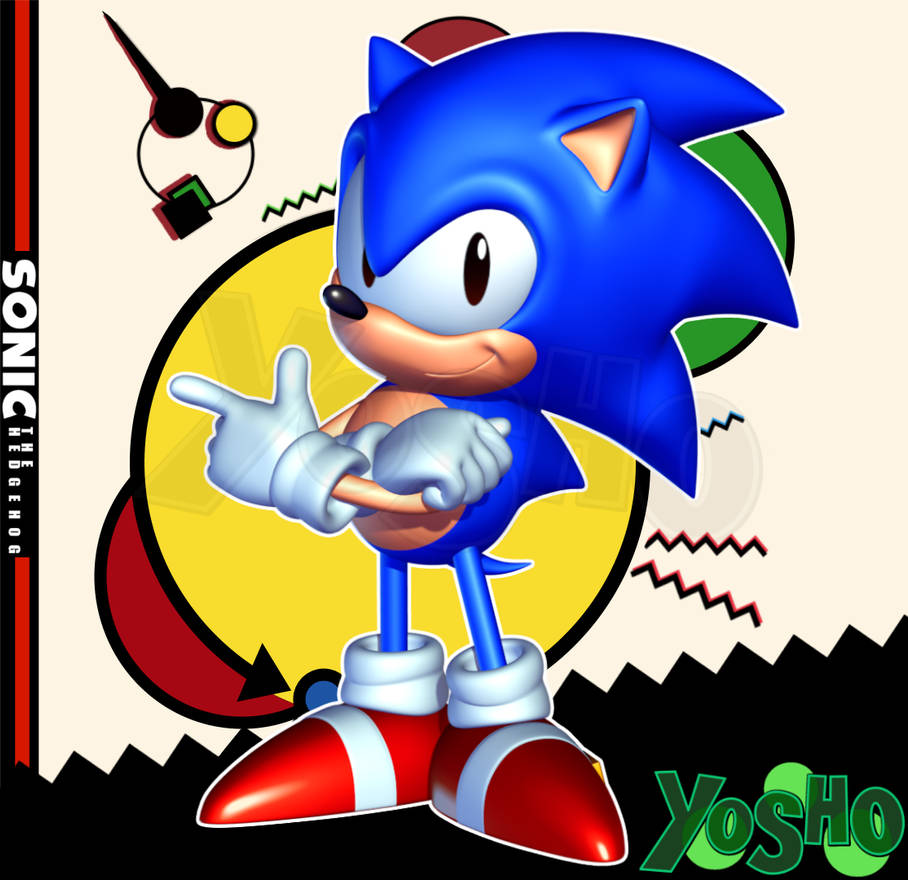 Classic Sonic by Yosho-DA on DeviantArt