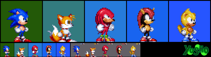 Old and new sonic sprites : r/Ivysmod