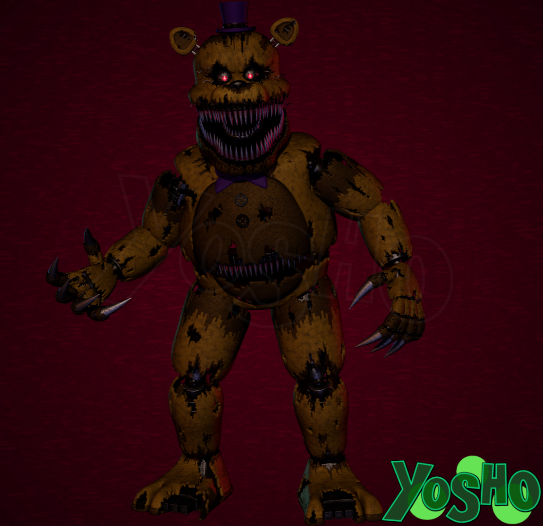 I_orL on X: teaser of nightmare fredbear #zbrush #FNAF