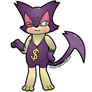 Purrloin with a necklace