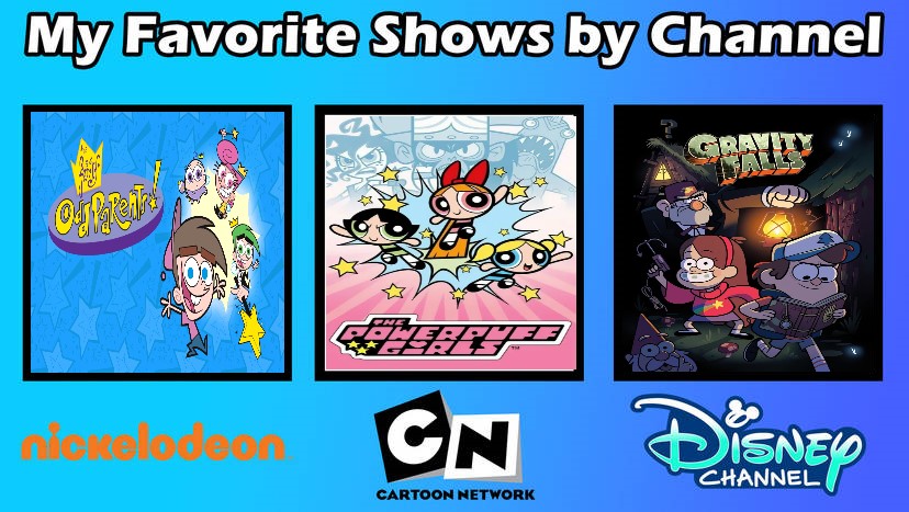 My Favorite Shows by Channel by MarioDipper20 on DeviantArt