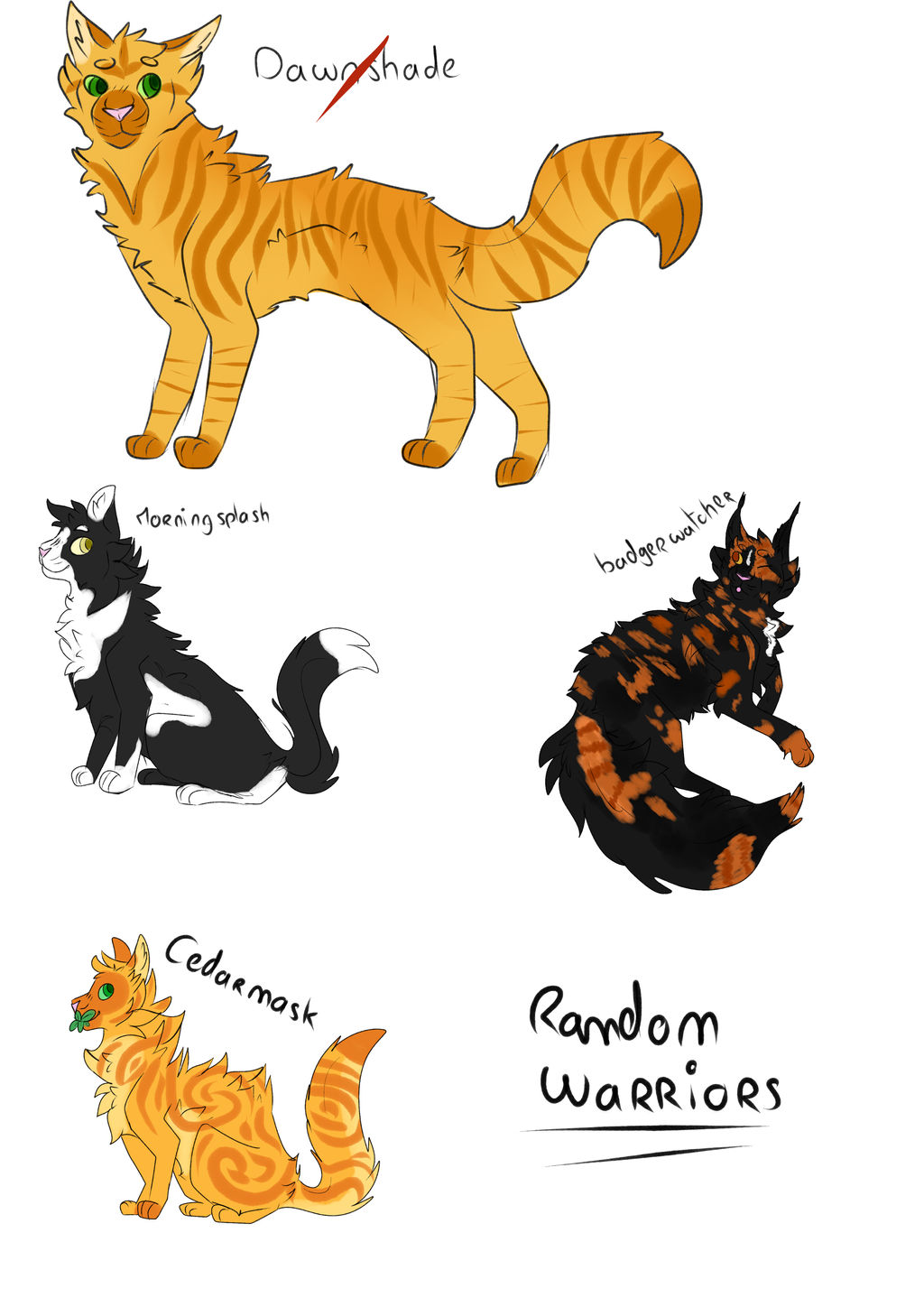 some random cats closed by MissFireWolf on DeviantArt