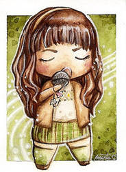 GLEE Rachel Berry chibi