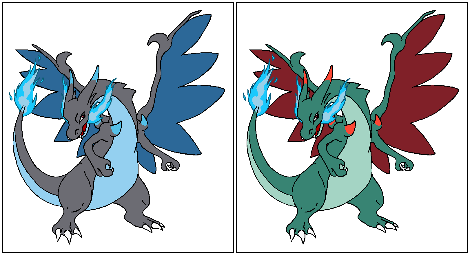 shiny mega charizard X by avatarfan25 on DeviantArt