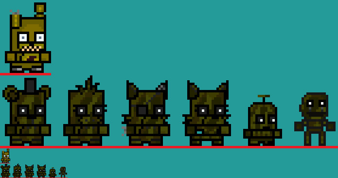 Fnaf 3 - Minigame Sprites by daunderspriter on DeviantArt