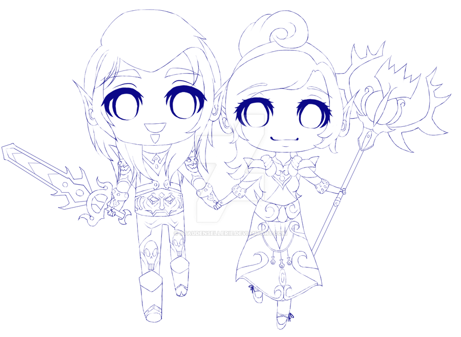 commission line art 02 by staudensellerie on DeviantArt
