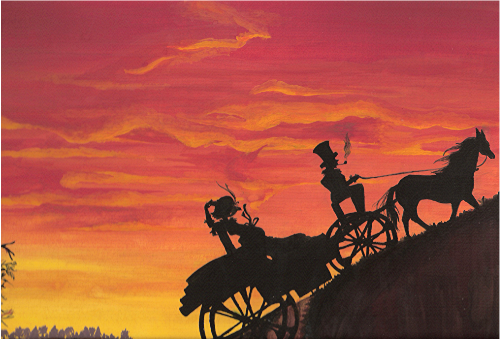 horse-drawn sunset part 2