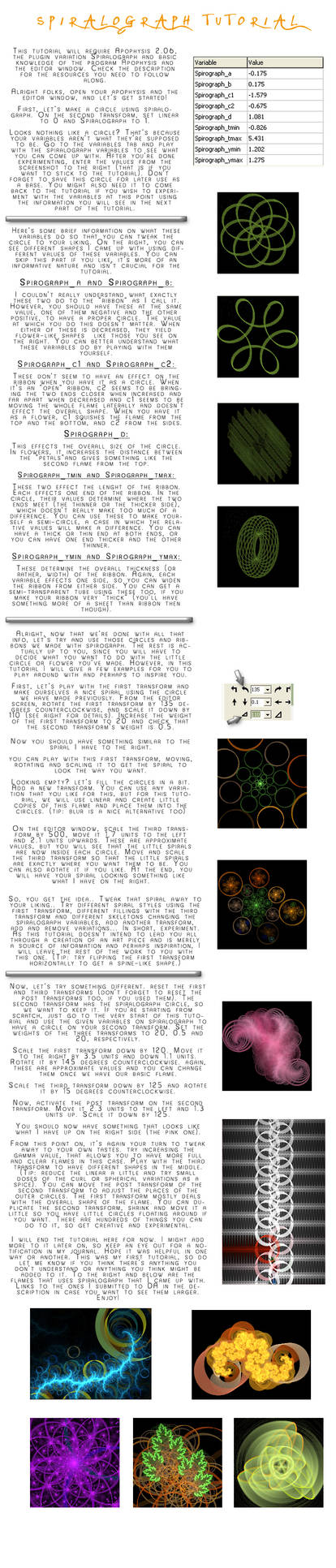 Spirograph Tutorial