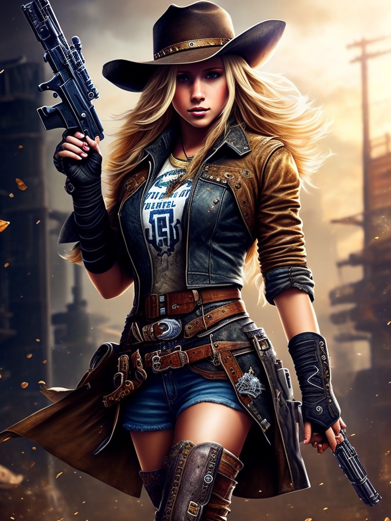 Steam Punk Western Girl Art by JunglecatDreams on DeviantArt