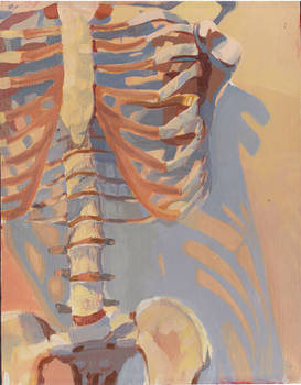 Skeleton painting