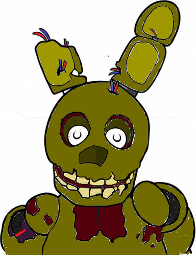 Spring Trap Colored In Springtrap colouring by pokekid333 on DeviantArt