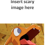 What is scaring charizard Blank meme
