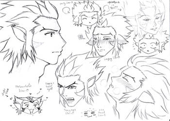 LionO's faces sketch