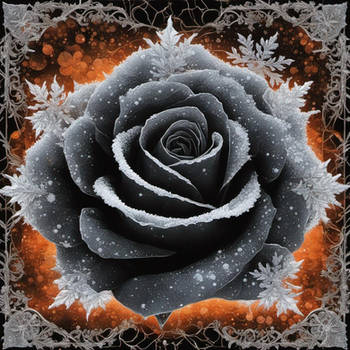DreamUp Creation Snowflake rose