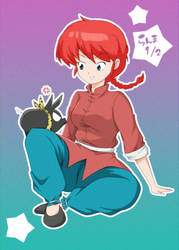 Ranma and P-Chan