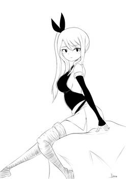 Lucy Heartfilia monochrom