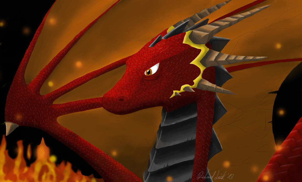 Red Dragon Antares Portrait by Vapolord on DeviantArt