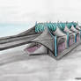 Futuristic Train station concept