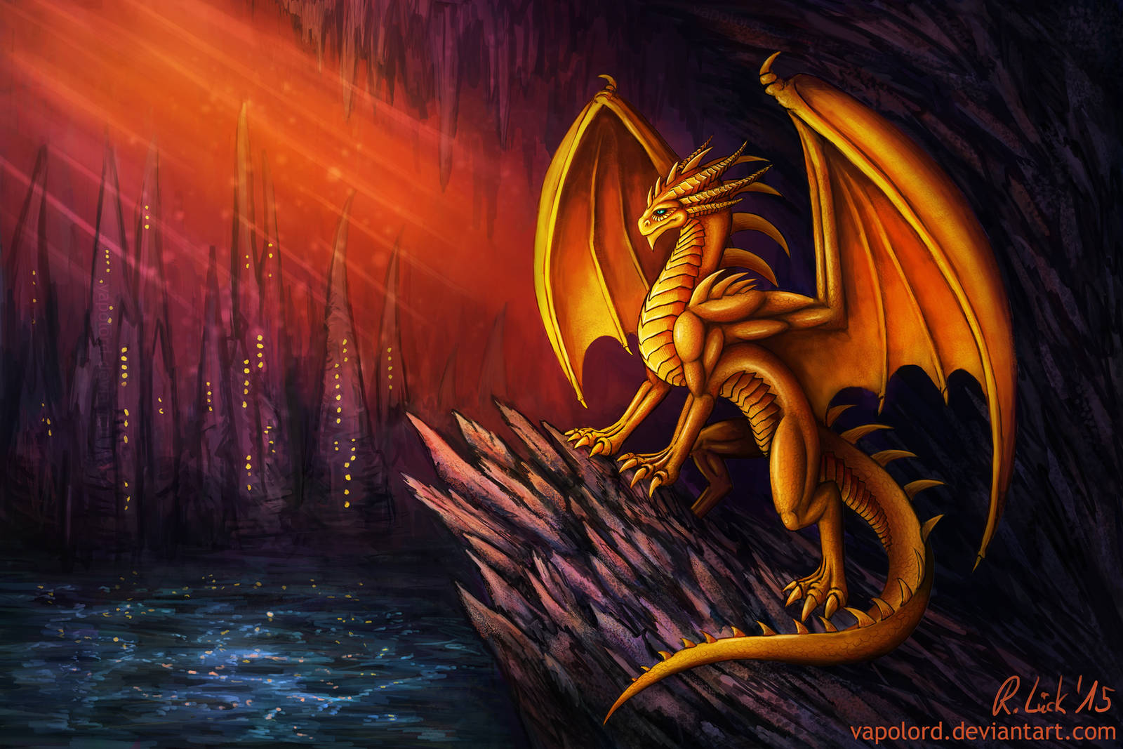 Golden Dragon by Vapolord