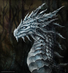 White Dragon Portrait