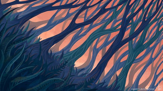 Monuments Visual Development Nr. 8 - Blue Forest