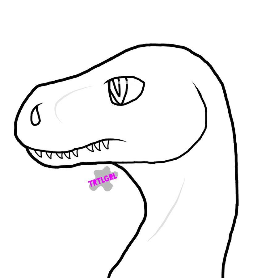 free raptor lineart (transparent) by TRTLGRL1 on DeviantArt