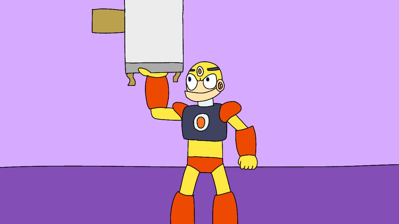 Guts Man lifts the Antique Dispenser by xPlayer-Man-ACN-001x on DeviantArt