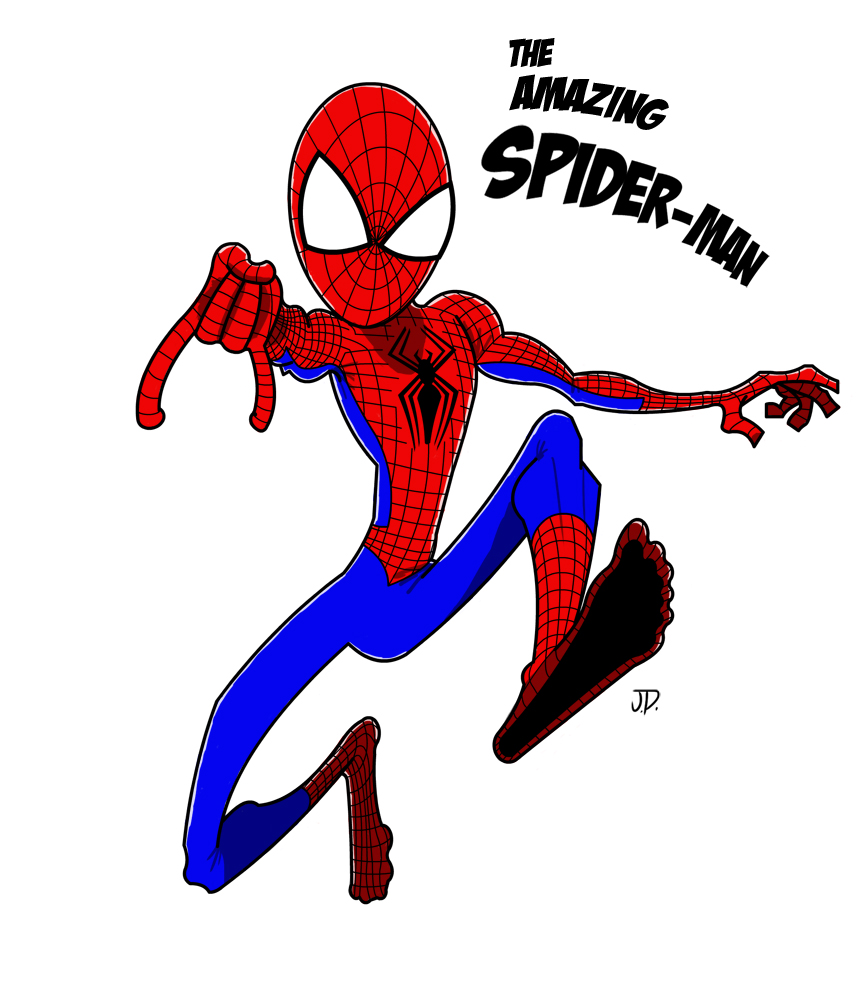 Skinny Spidey Vector