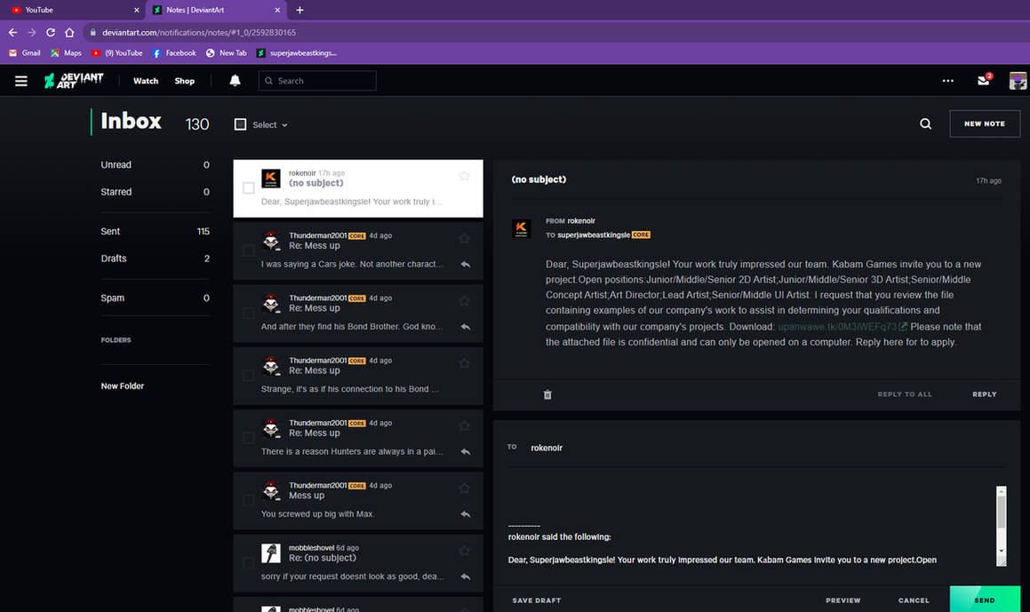 Scam Bot Detected by superjawbeastkingsle on DeviantArt