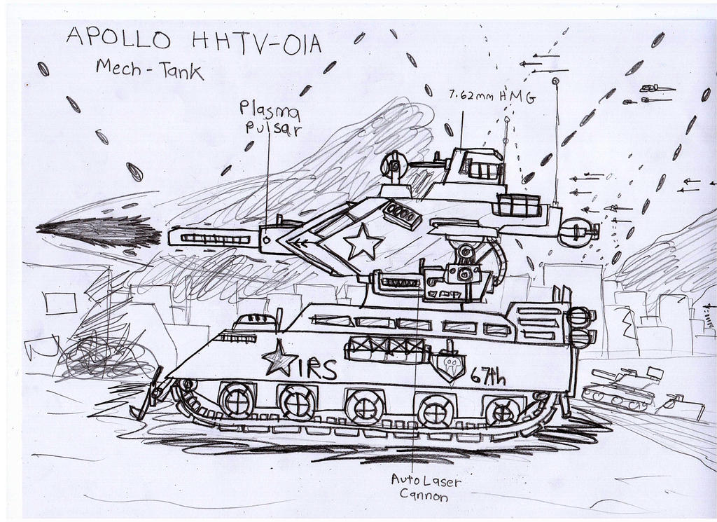 Apollo Mech Apollo HHTV-01A 'Mech-Tank' by Target21 on DeviantArt