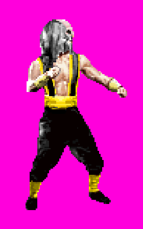 Shang Tsung MK1 in MK2 costume sprite (big) by DeathColdUA on DeviantArt