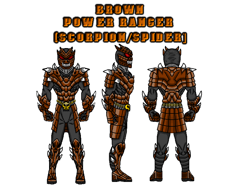Brown Power Ranger (Scorpion Ranger) by DeathColdUA on DeviantArt