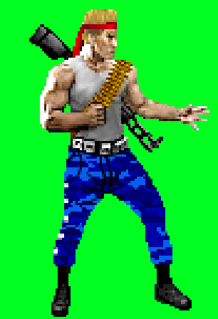Bill Rizer from Contra in MK style by DeathColdUA on DeviantArt