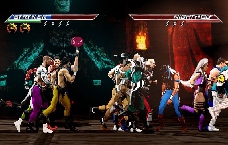 Street Fighter characters in Mortal Kombat style by DeathColdUA on