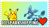 IceSparkshipping (Pikachu x Glaceon) Stamp