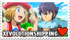 XEvolutionshipping (Alain x Serena) Stamp by misawafujisaki-stamp