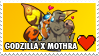 Godzilla x Mothra Stamp