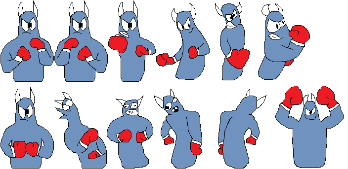 Mini Boxing Sprites Boxer Sprites by ElPotatoesDahMahn on DeviantArt