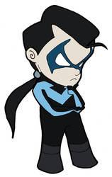 Grumpy Chibi Nightwing