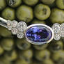 Tanzanite and diamond necklace