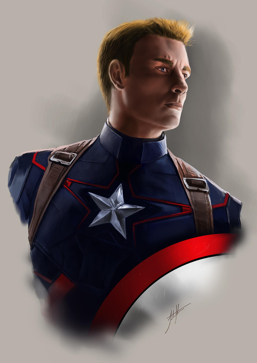 Captain America + YouTube Speedpaint by John-Stone-Art on DeviantArt