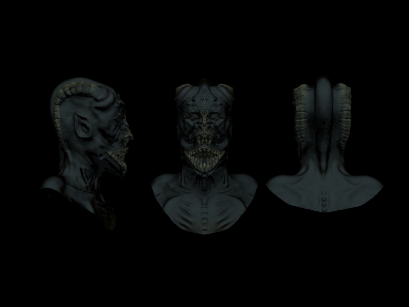 alien head sculpt