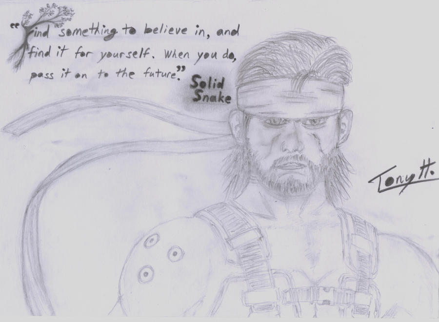 Solid Snake Sketch (W.I.P.) by GullSquad on DeviantArt