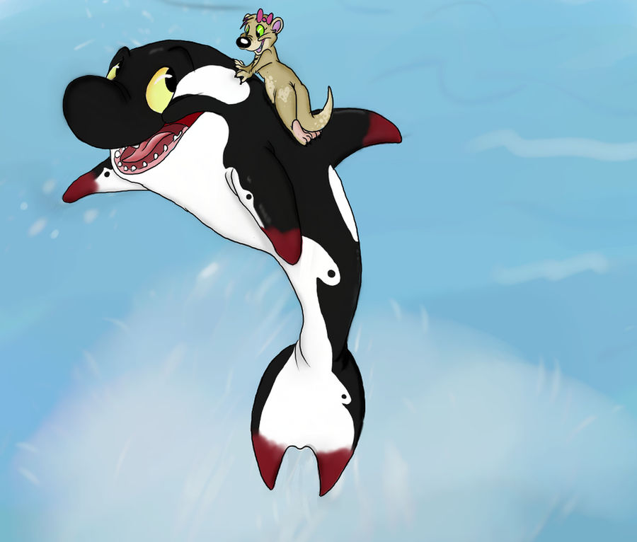 Orca Riding Motorcycle Orca Riding by FossilizedToons on DeviantArt
