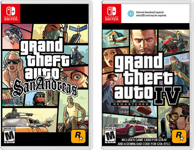 GTA SA and GTA IV Nintendo Switch Cover by Eorxroa on DeviantArt