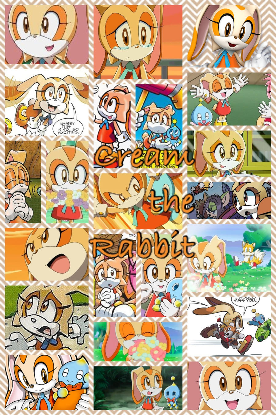 Cream The Rabbit Card Cream The Rabbit by PrincessEmerald7 on DeviantArt