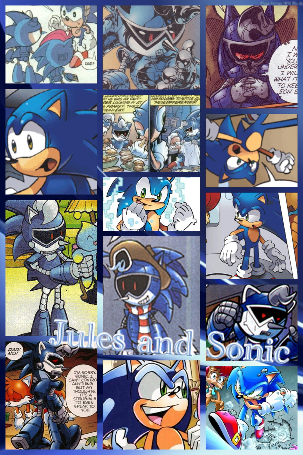 Jules and Sonic: Like father, Like son by PrincessEmerald7 on DeviantArt